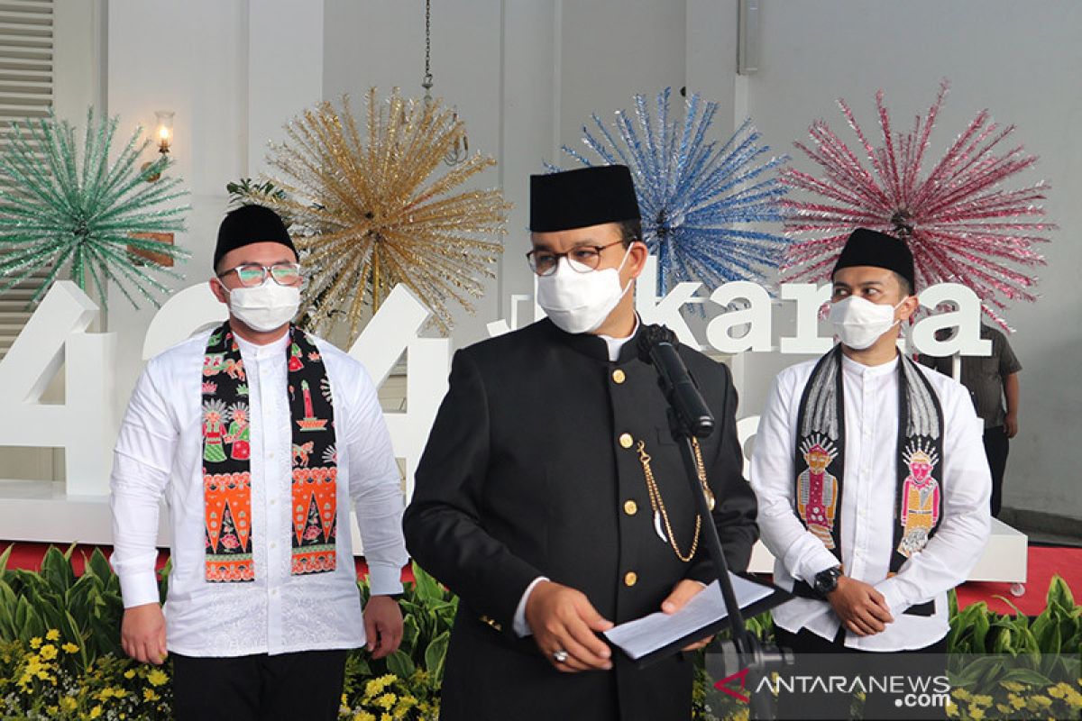 HUT ke-494 DKI, Anies harap Jakarta segera bangkit