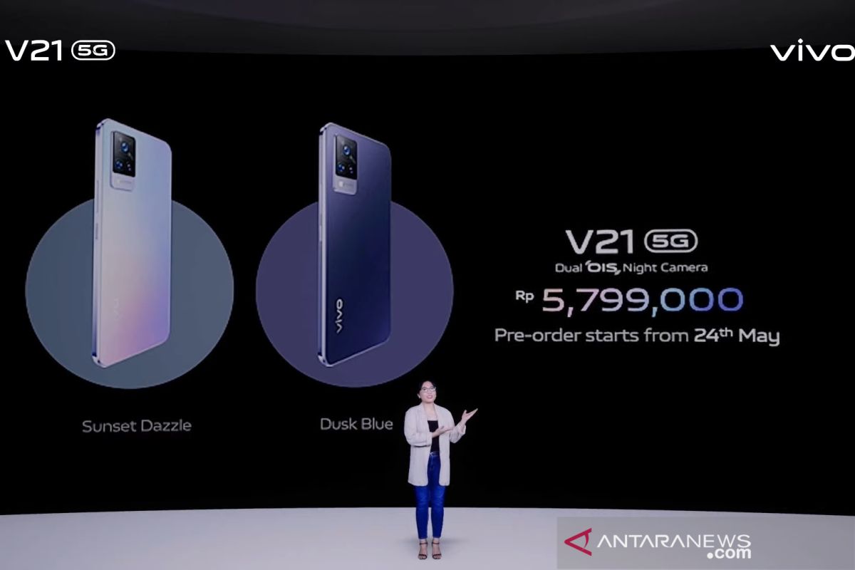 Vivo luncurkan V21 5G, ponsel dengan teknologi Dual OIS Night Camera