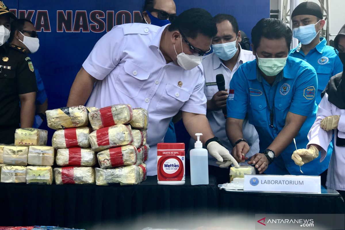 794,62 kg sabu-sabu hasil sitaan Januari-Mei 2021 dimusnahkan