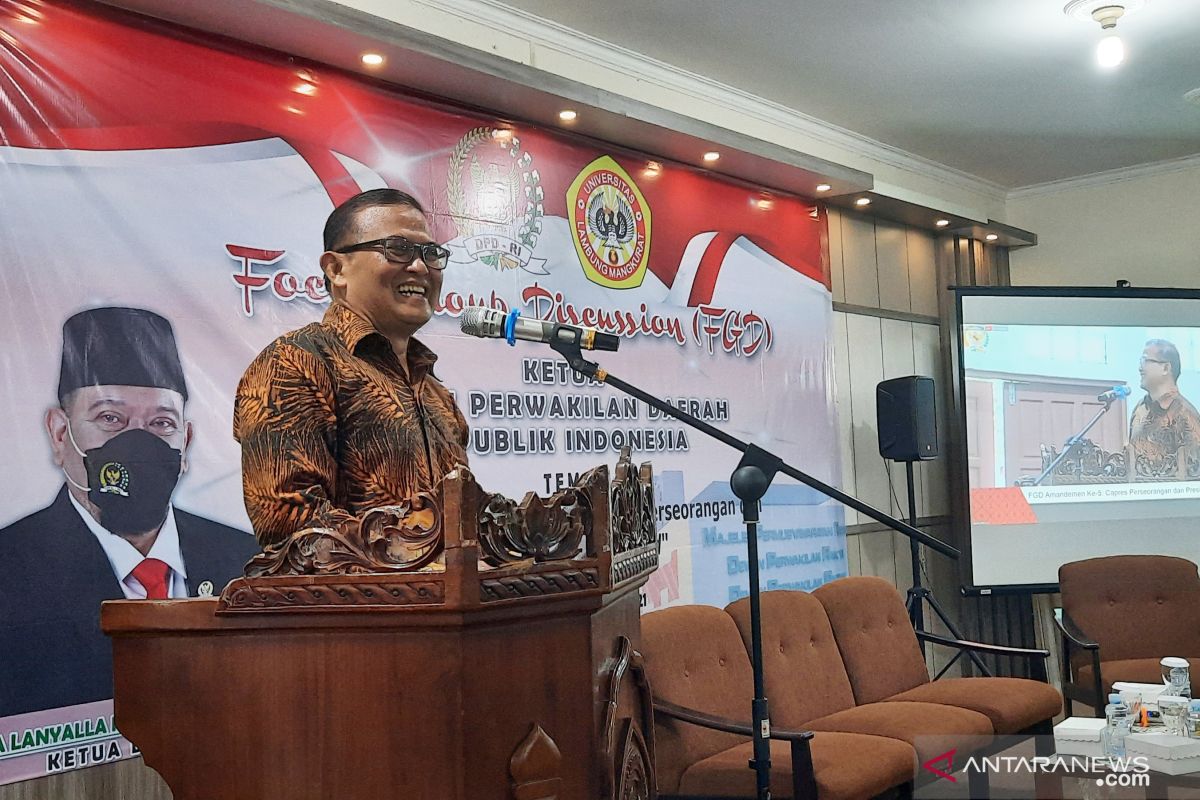 Prof Sutarto sampaikan persoalan tidak adanya penerimaan dosen kepada Ketua DPD