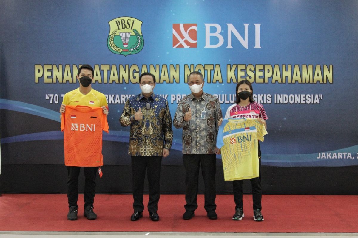 BNI resmi jadi sponsor atlet bulu tangkis nasional