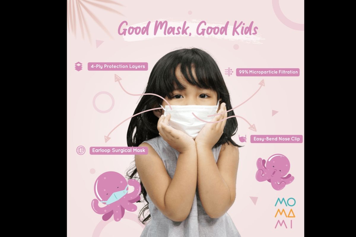 Kini ada masker untuk anak usia 2 tahun ke atas