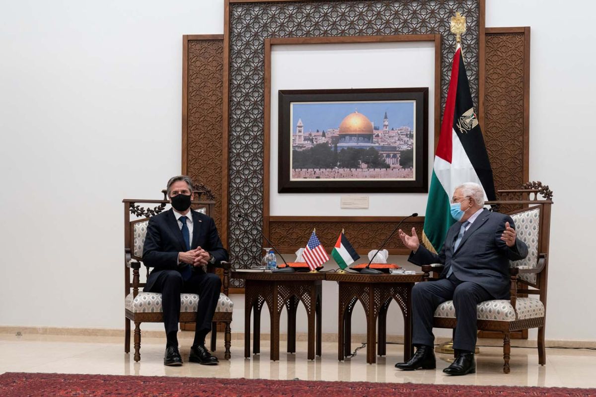 Menlu AS dan Presiden Palestina bertemu. Ini mereka bahas