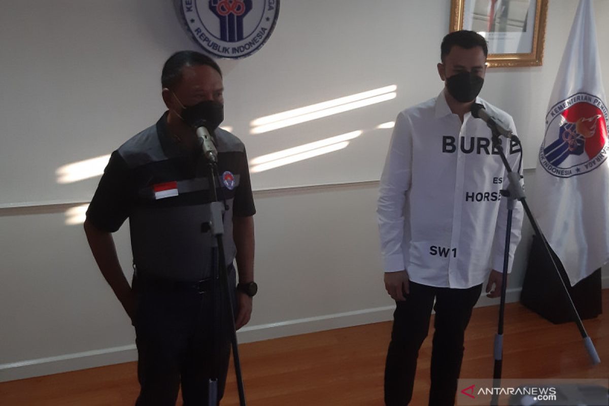 Menpora bersama Raffi Ahmad bakal kolaborasi cetak rekor senam virtual