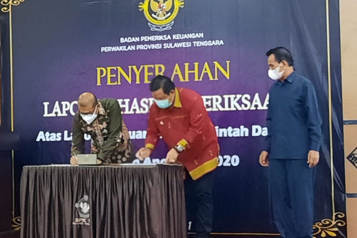 BPK Sultra berikan opini WTP enam kabupaten kota LHP 2020