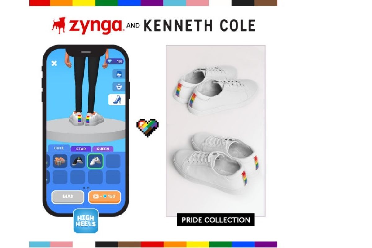 Kenneth Cole and Zynga to bring first-of-its-kind pride month partnership to Rollic's hyper-casual game High Heels!