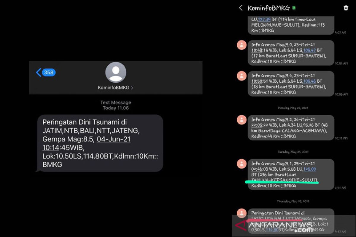 Diseminasi informasi BMKG harus diamankan terkait SMS gempa magnitudo 8,5