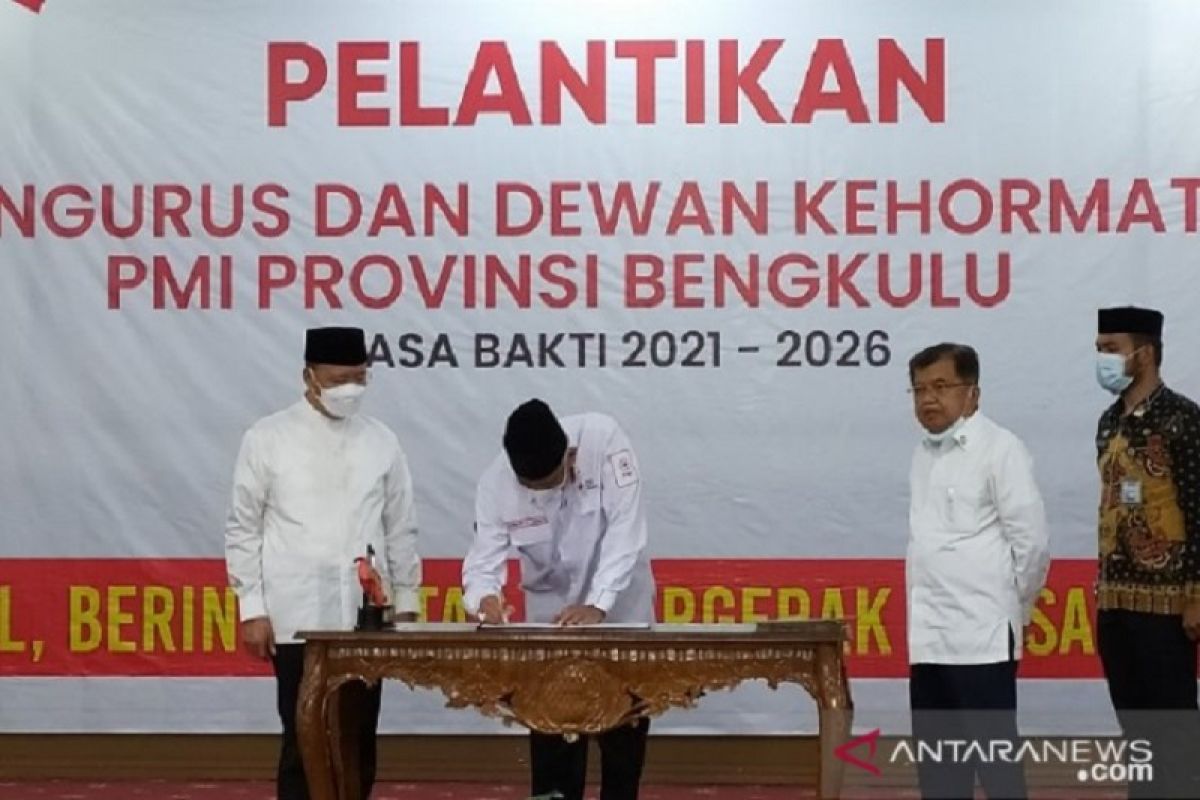 Jusuf Kalla ingatkan seluruh relawan PMI Bengkulu bersiap hadapi bencana alam