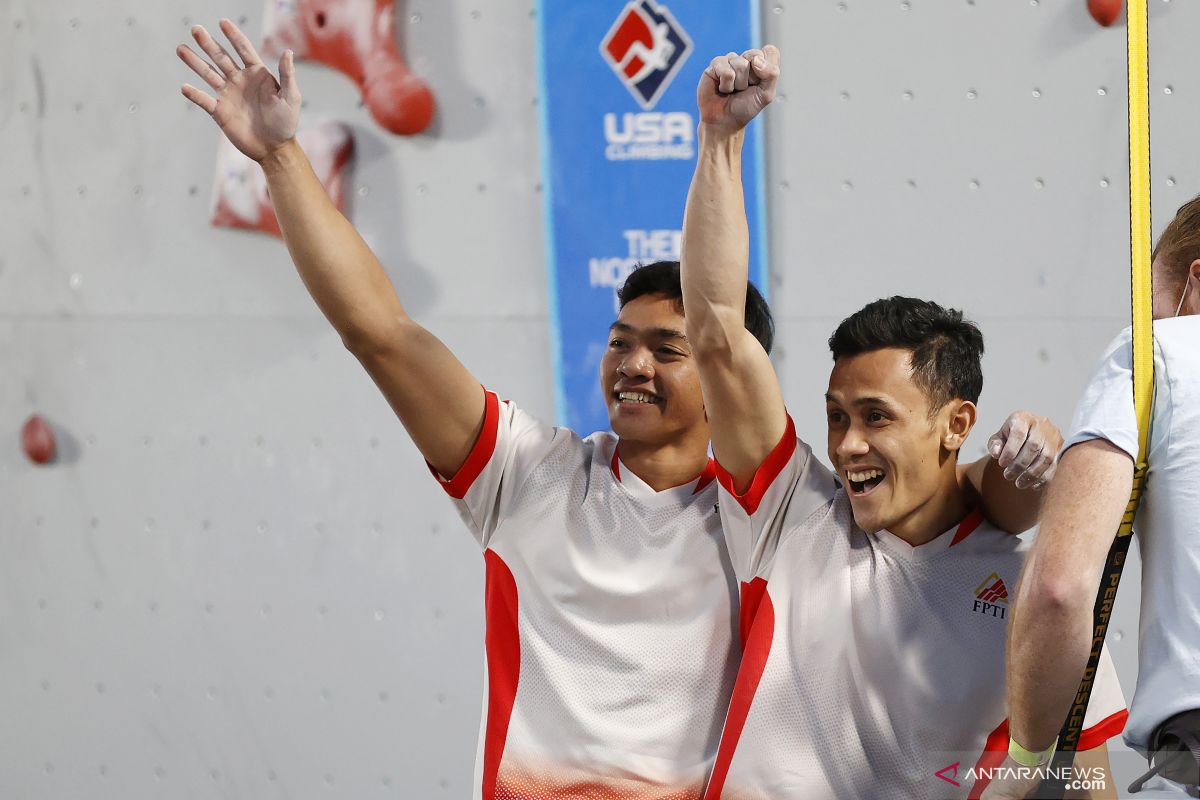 Atlet panjat tebing Indonesia Veddriq Leonardo juara di Amerika Serikat