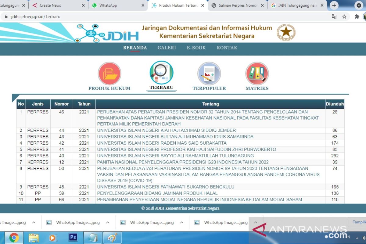 IAIN Tulungagung berubah menjadi UIN SATU