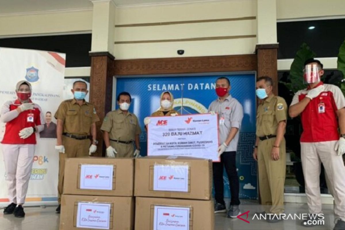 Pemkot Pangkalpinang terima donasi 320 baju hazmat dari Ace Hardware