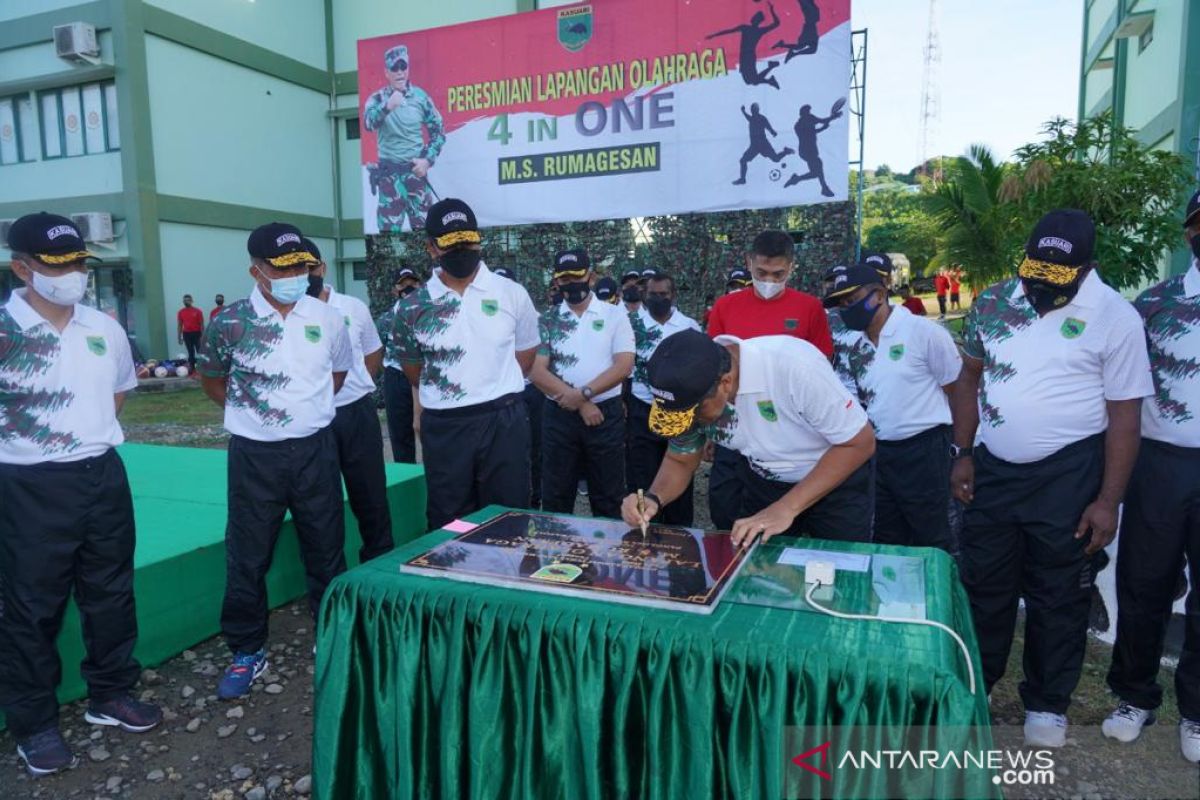 Nama Tokoh Papua Barat diabadikan jadi lapangan "4 in 1" di Makodam