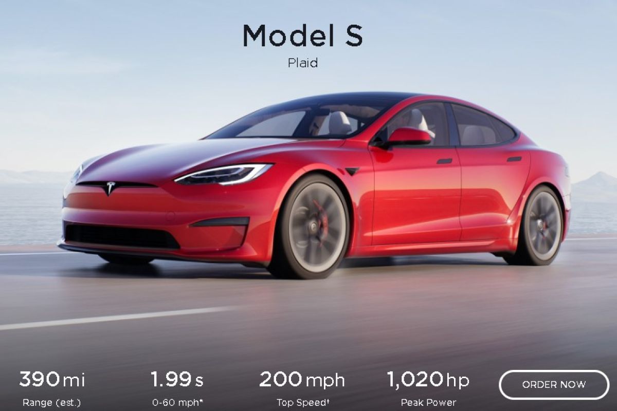 CEO Tesla umumkan penundaan pengiriman mobil terbaru Model S Plaid