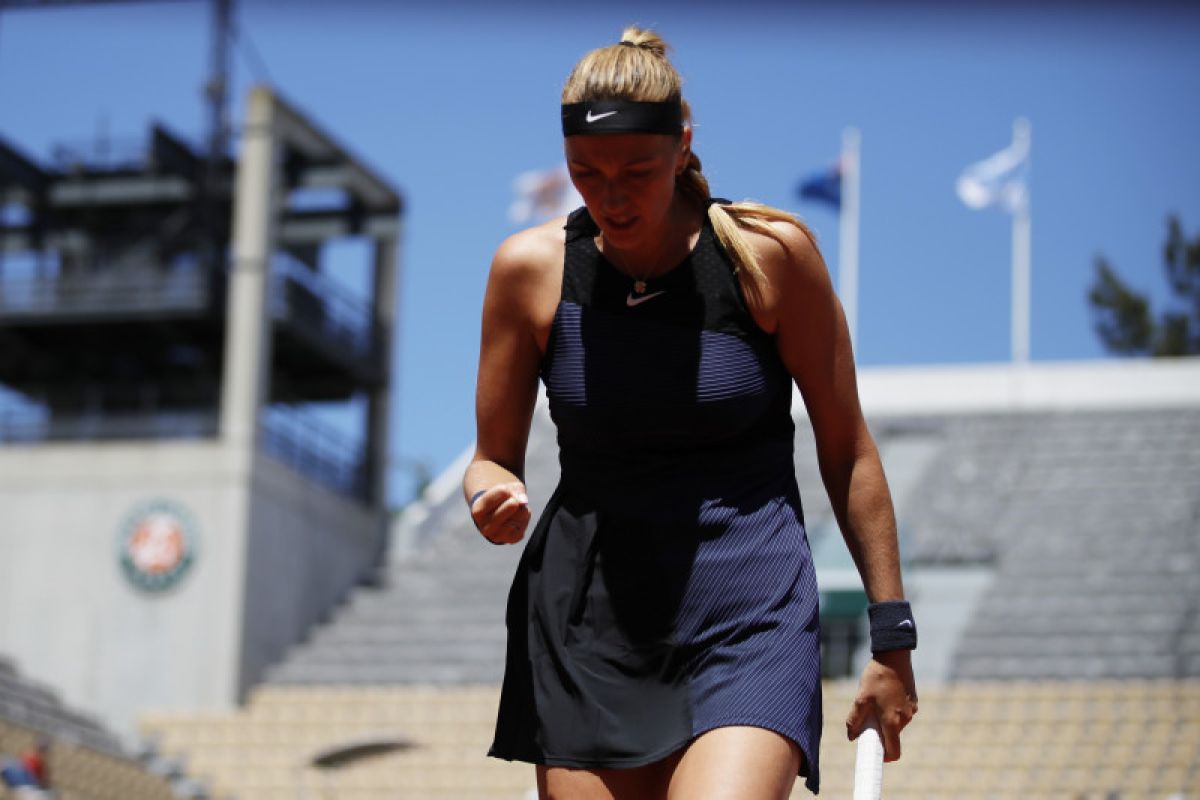 Kvitova menapaki babak kedua French Open