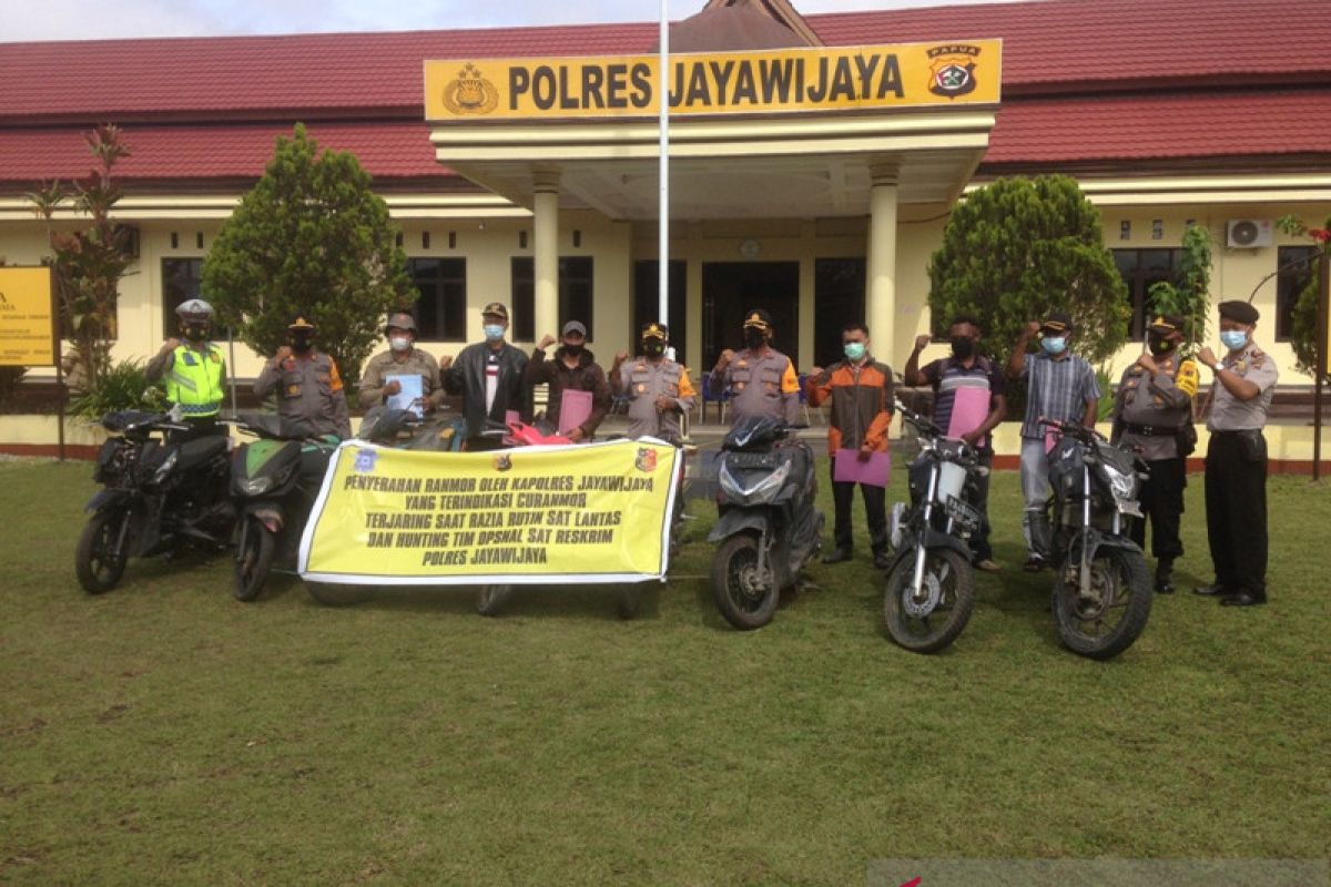 Warga apresiasi Polres Jayawijaya temukan 293 motor curian