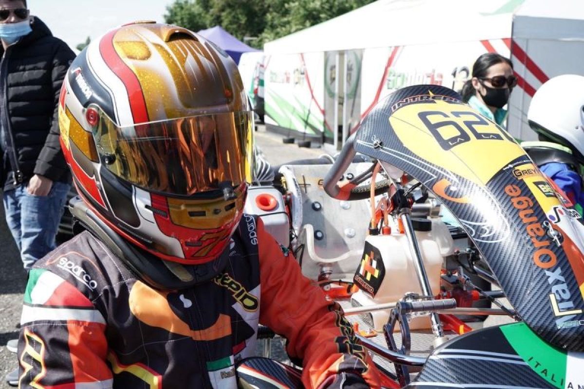 Qarrar Firhand raih podium pertama pada kejuaraan gokart di Italia