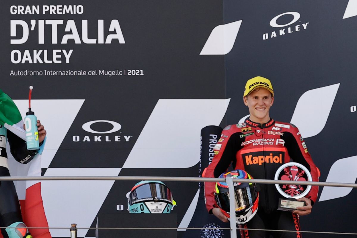 Indonesian Racing mengaku bangga pebalapnya naik podium Moto3 di Italia