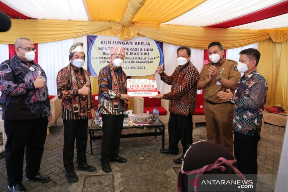 LPDB KUMKM salurkan dana bergulir Rp100 miliar ke KSP Balo Toraja Sulsel