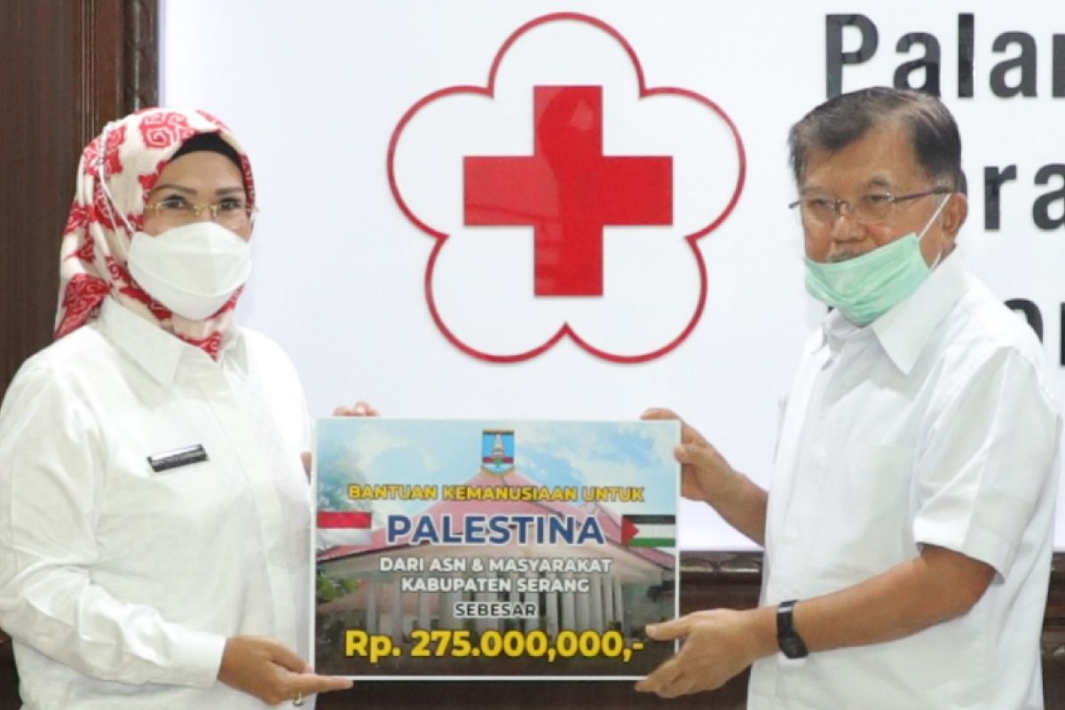 Bupati Serang serahkan donasi ASN untuk Palestina via PMI Pusat