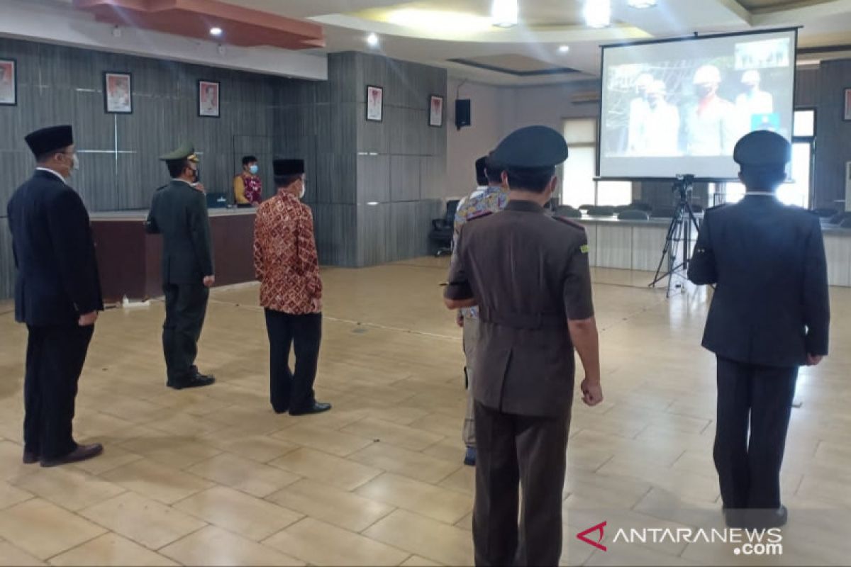 Forkopimda HST dengarkan arahan Presiden di Hari Lahir Pancasila