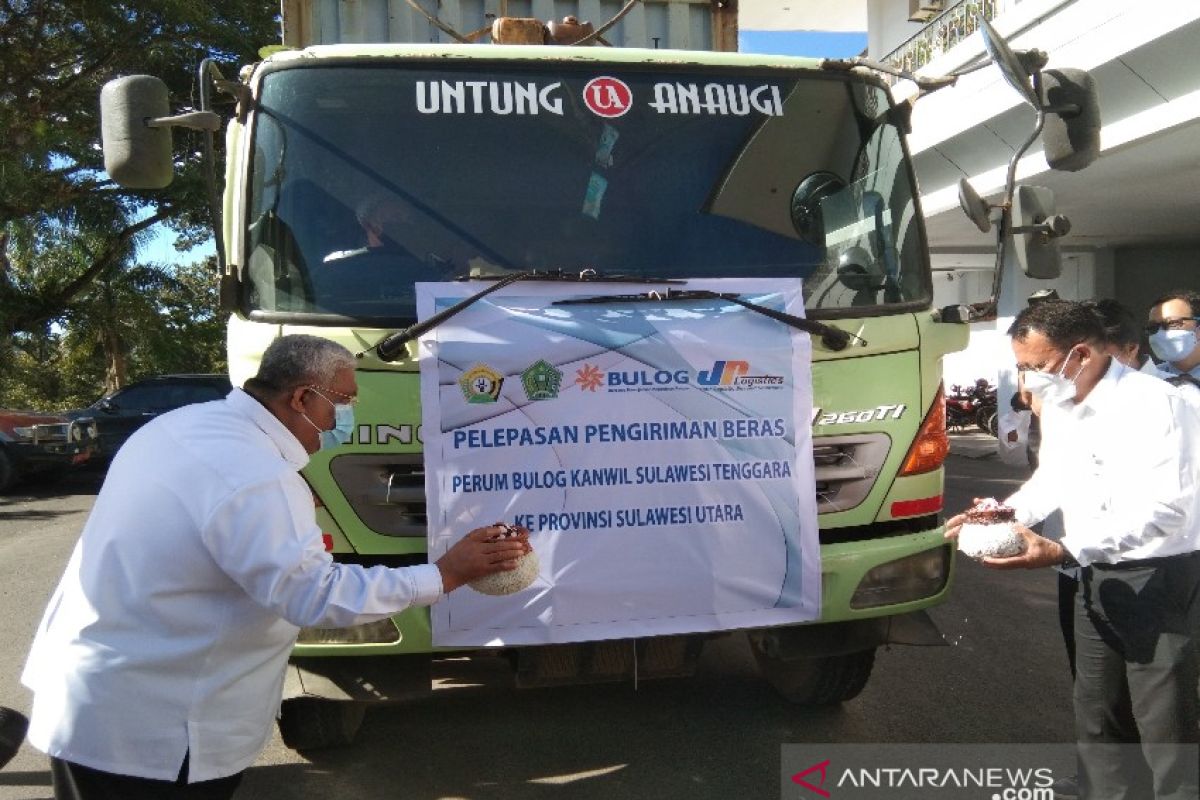 Bulog Sultra kirim 1.000 ton beras ke Sulawesi Utara