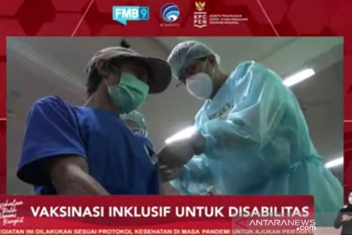 Pemerintah perluas sasaran vaksinasi hingga kelompok disabilitas