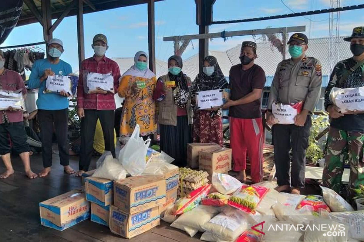 Forkopimcam Kusan Tengah salurkan  bantuan terdampak  banjir