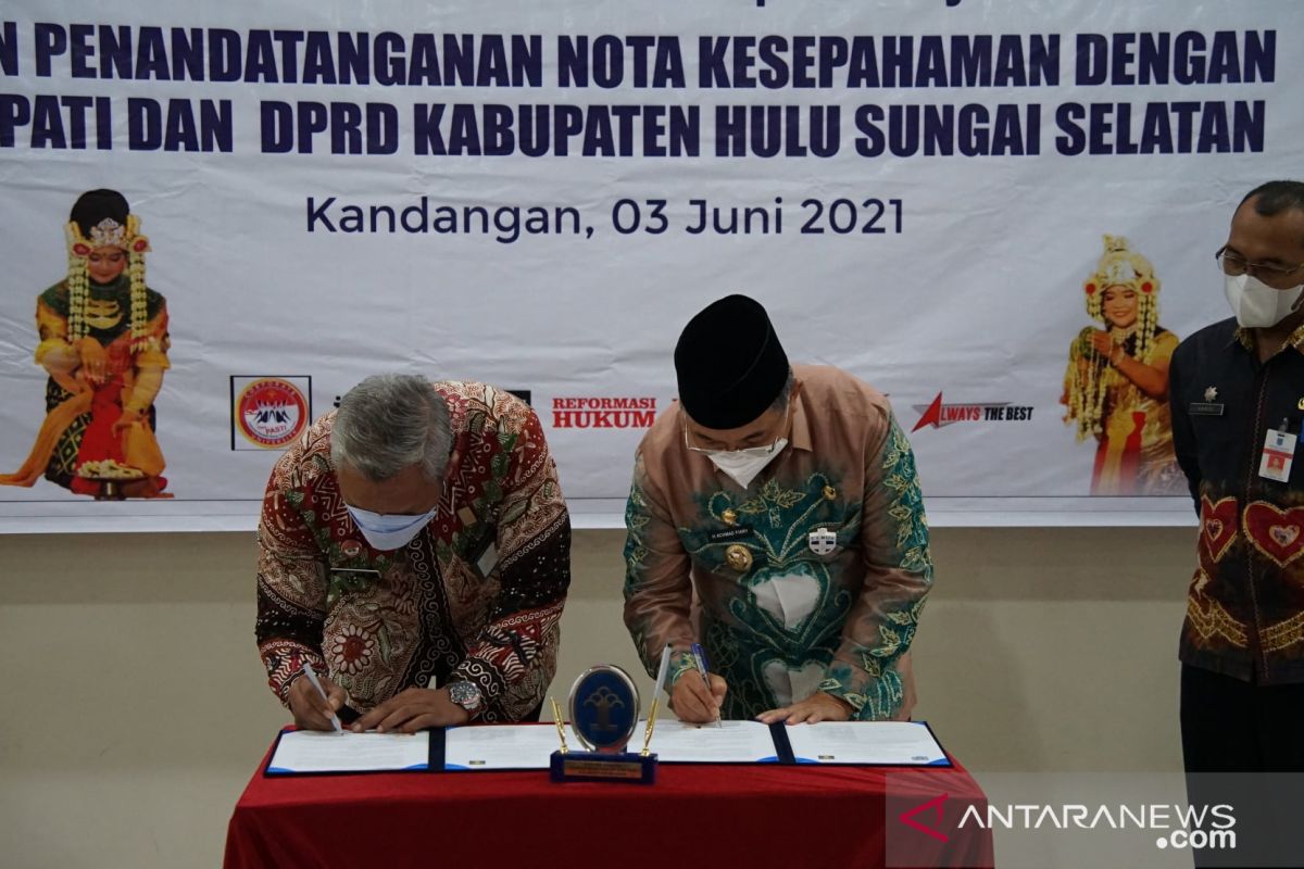 Penandatanganan nota kesepahaman, Pemkab HSS siapkan tanah pemindahan Rutan Kandangan