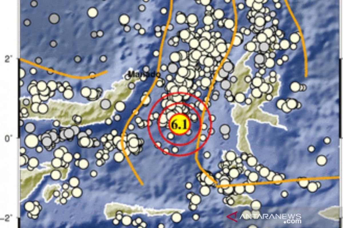 Gempa magnitudo 6,1 mengguncang Maluku Utara