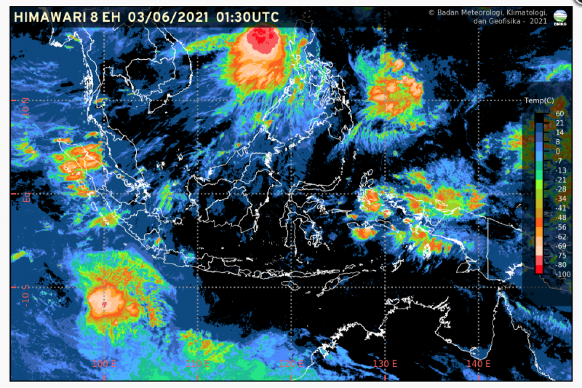 Beware of torrential rains, lightning in some Indonesian regions: BMKG