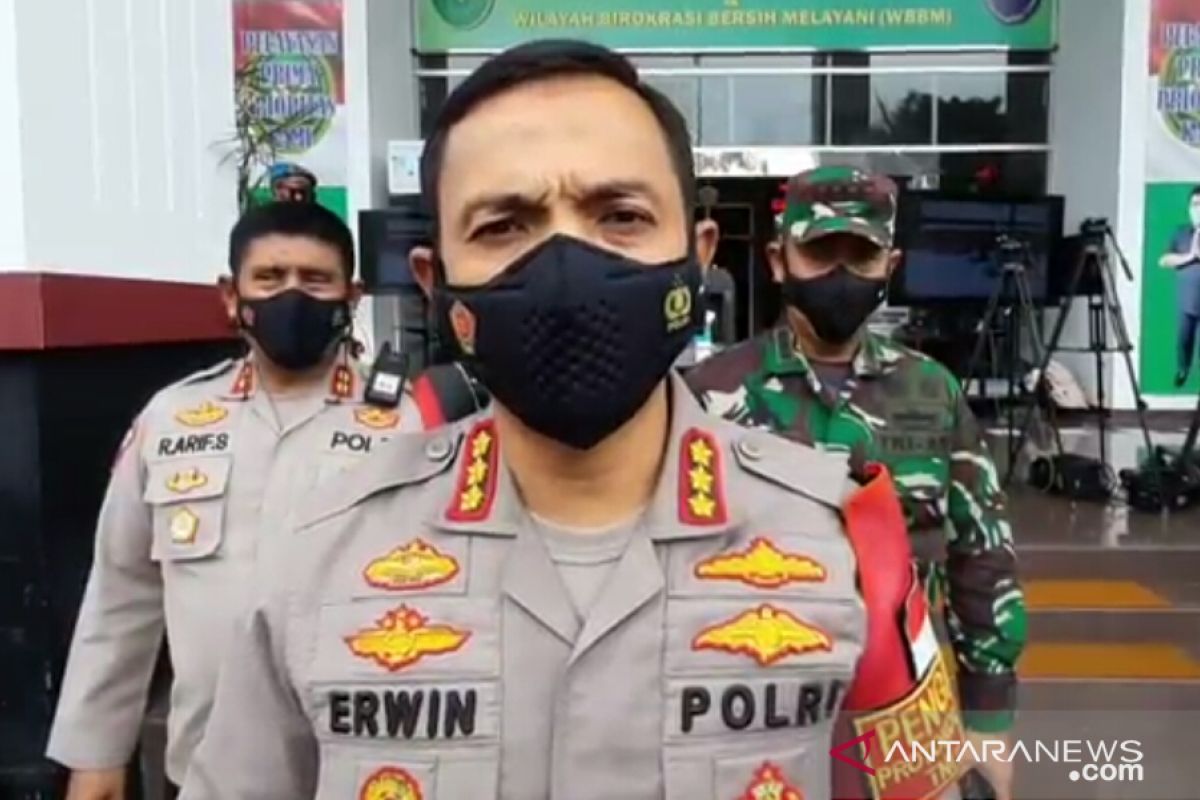 Lima orang simpatisan Rizieq Shihab diamankan polisi