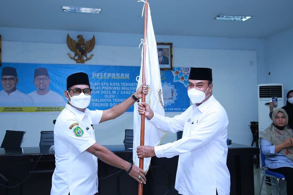 Pemkot Ternate lepas kafilah ikuti STQ Malut 2021. Raihlah prestasi