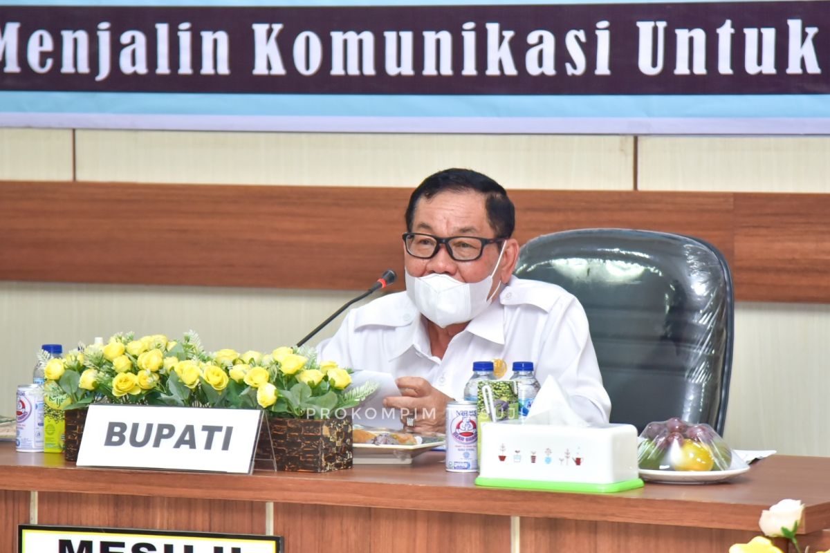 Bupati Mesuji pimpin diskusi tentang penanganan COVID-19