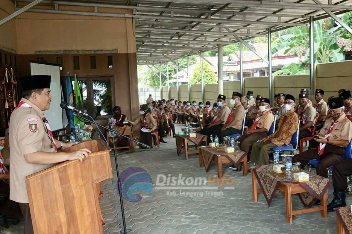 Bupati Lampung Tengah hadiri silahturahmi dengan Kwarcab Pramuka