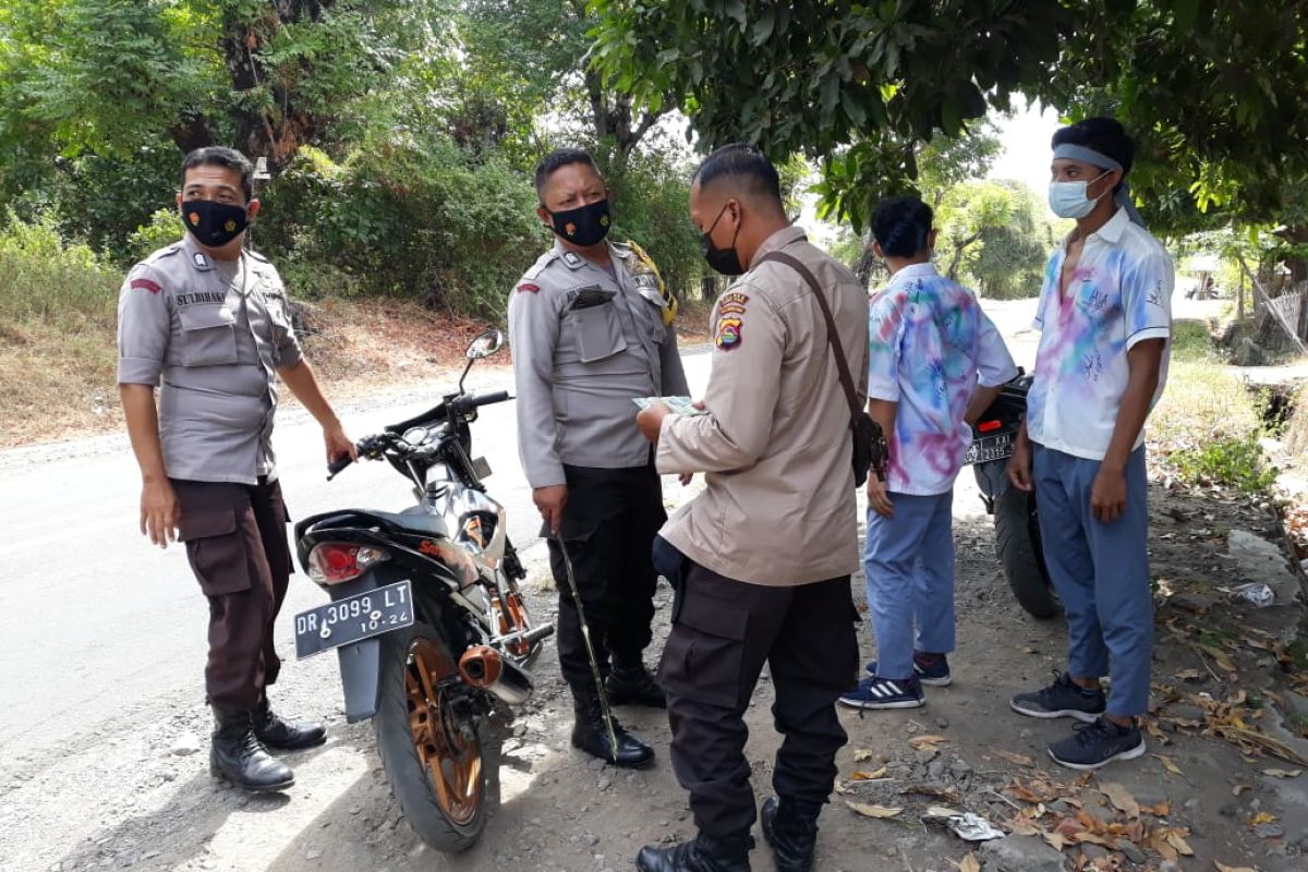Hendak konvoi Kelulusan, sejumlah pelajar dicegat polisi di Lombok Utara
