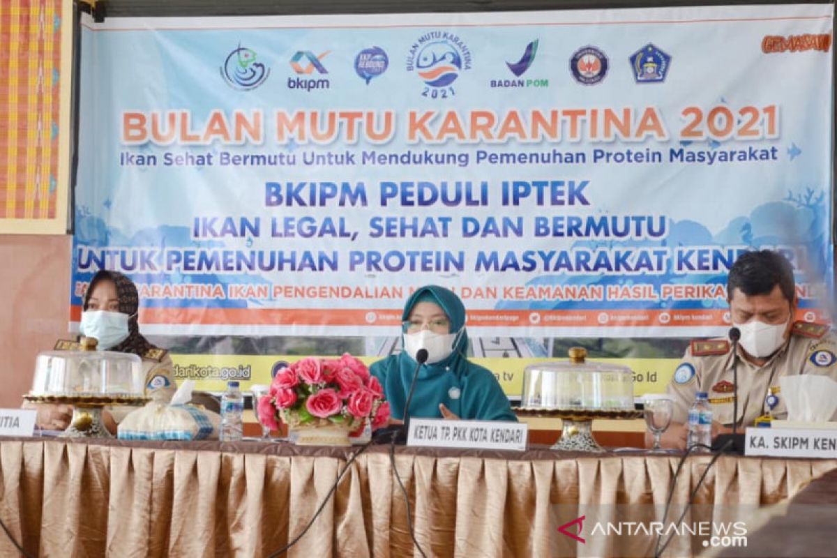 BKIPM-PKK Kendari edukasi warga terkait identivikasi ikan aman dikonsumsi