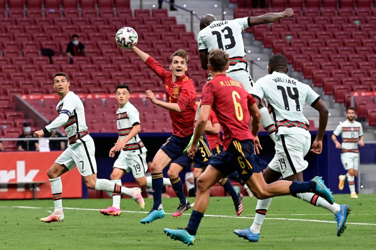 Spanyol-Portugal imbang 0-0 saat laga pemanasan jelang Piala Eropa