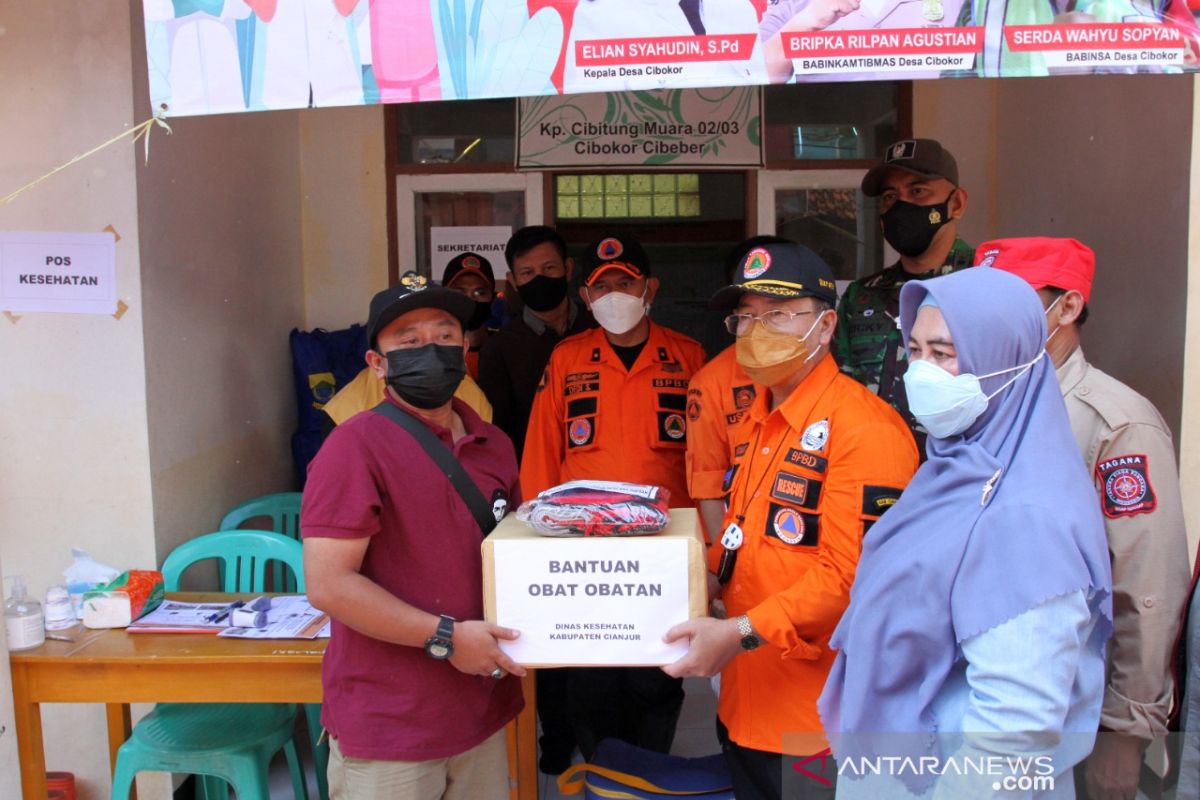 Bupati dan Forkopimda Cianjur jamin kebutuhan pengungsi