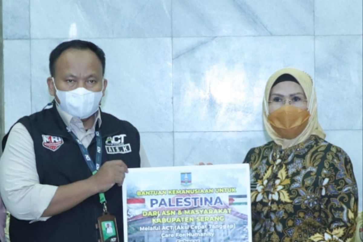 Pemkab Serang salurkan donasi untuk Palestina Rp537,16 Juta