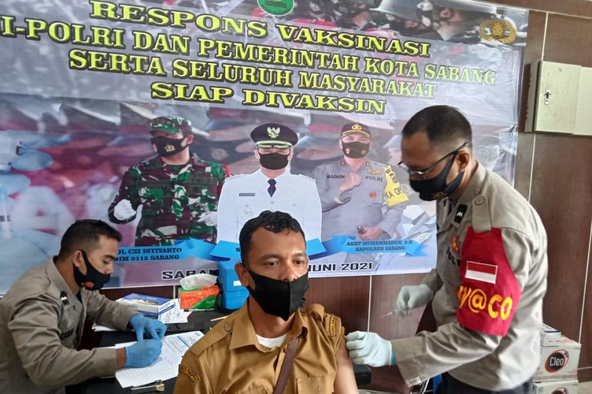 Polres Sabang gelar vaksinasi massal