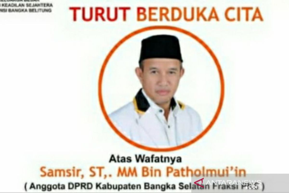 Anggota DPRD Bangka Selatan meninggal dunia