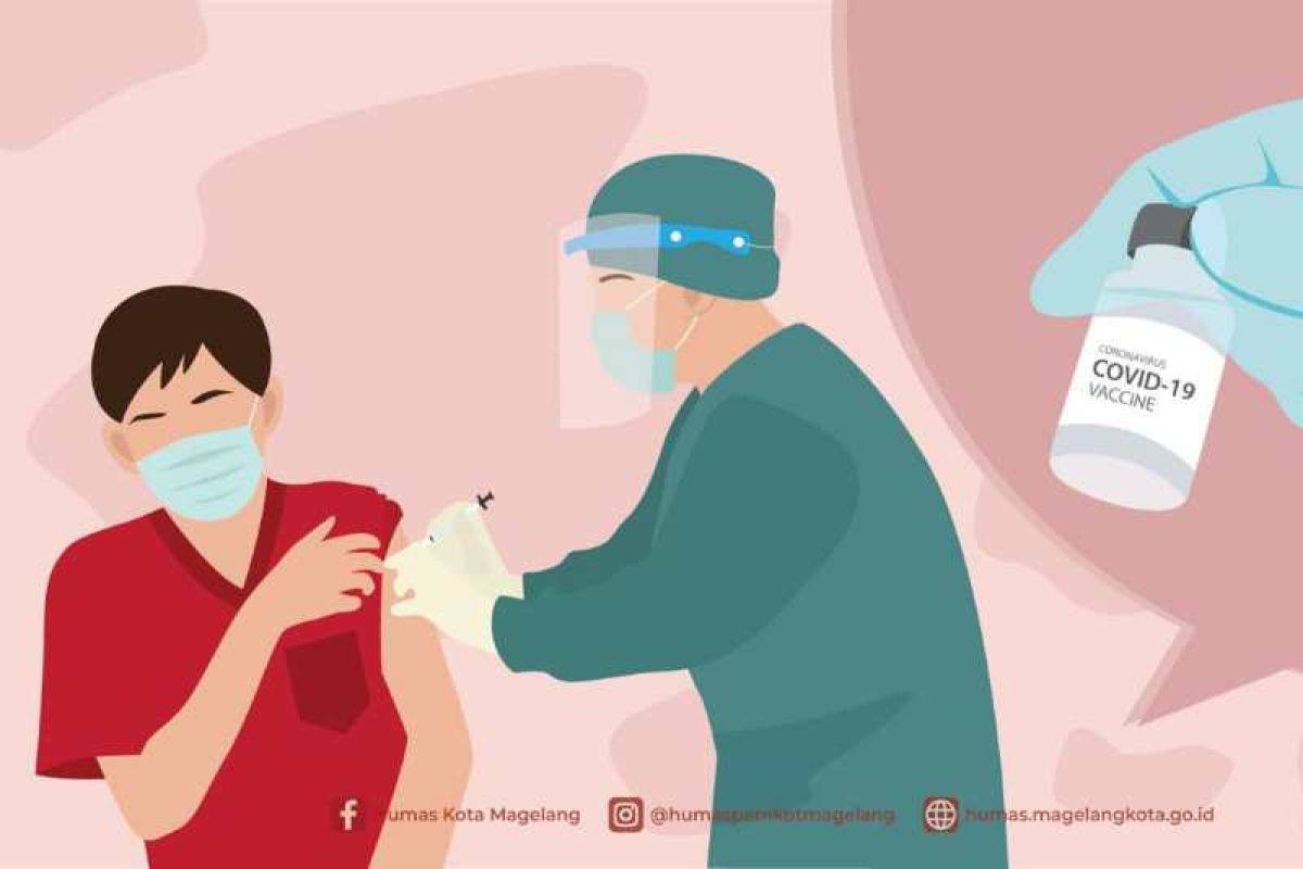 Capaian vaksinasi COVID-19 Kota Magelang terbanyak ke-3 di Jateng
