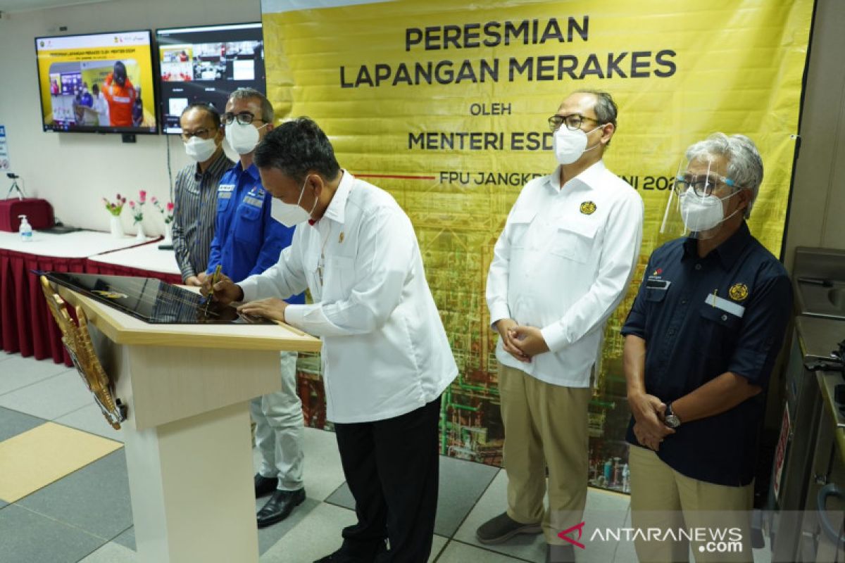 Lapangan Gas Merakes Eni East Sepinggan diresmikan