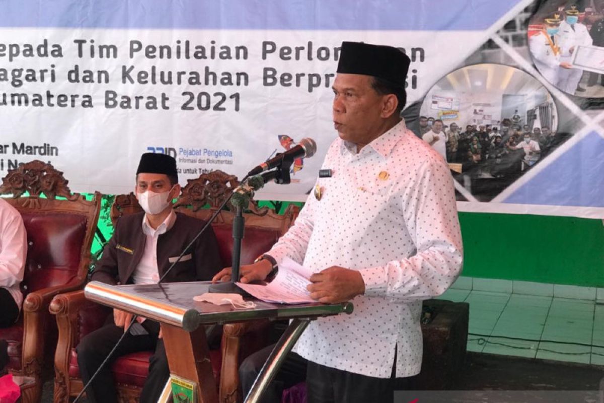 Wabup Padang Pariaman harapkan penilaian Nagari III Koto Aua Malintang menang di perlombaan tingkat Sumbar