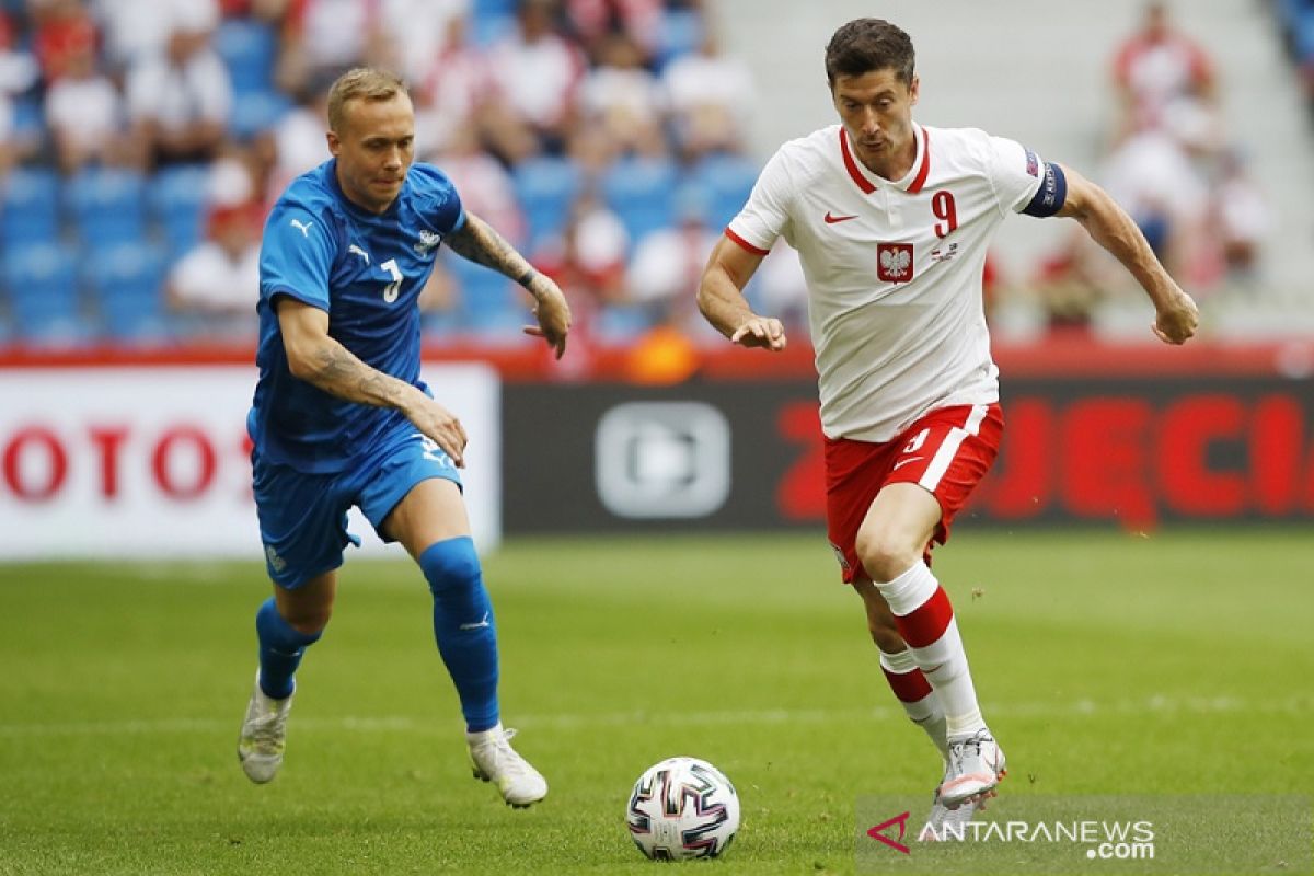 Pemanasan Euro 2020 - Polandia ditahan imbang Islandia 2-2