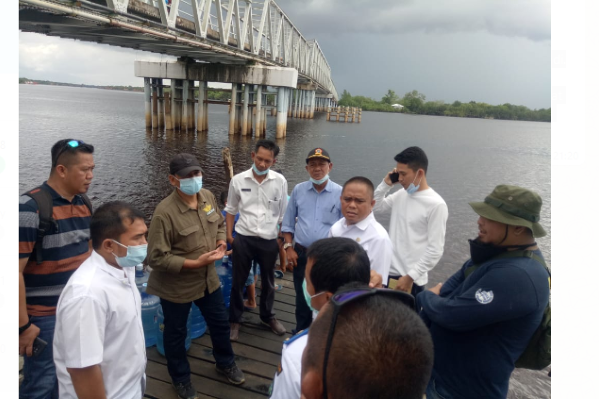 Wabup perintahkan perusahaan perbaiki dermaga yang ditabrak ponton