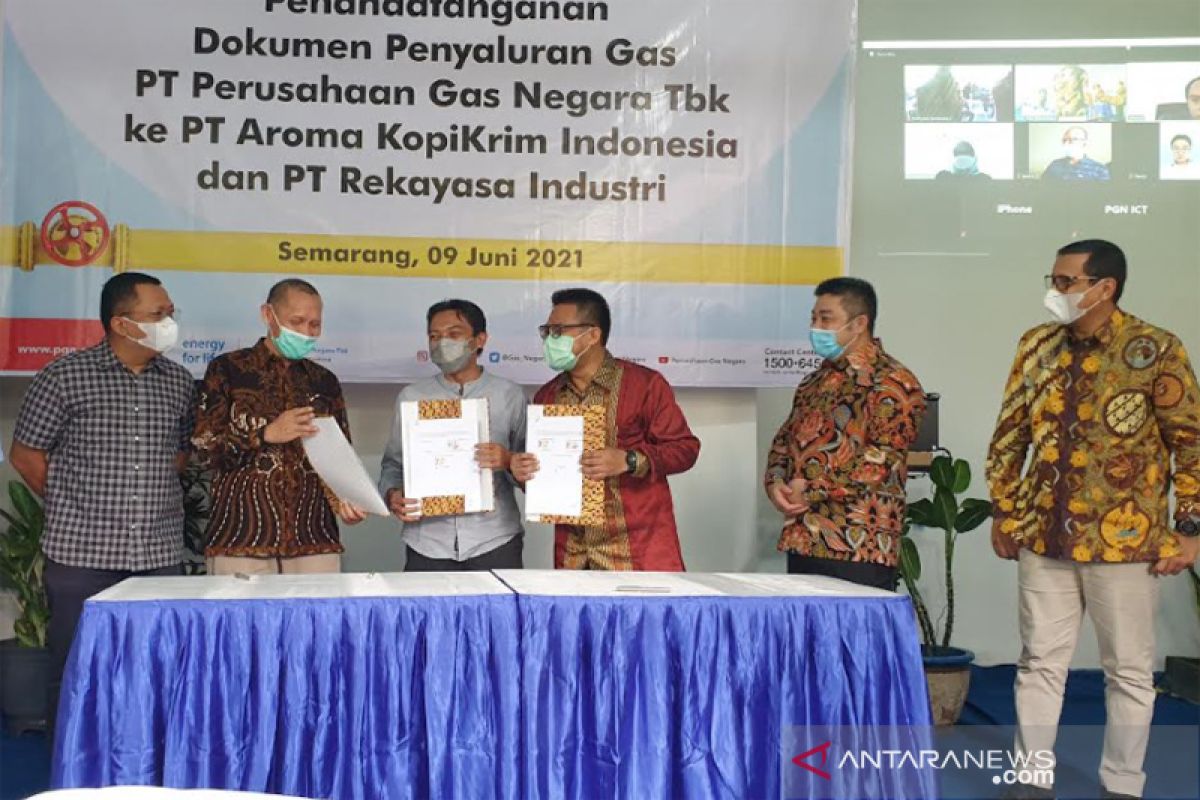 Pascaperesmian Jumperline Tambaklorok, PGN salurkan gas ke PT Aroma Kopikrim