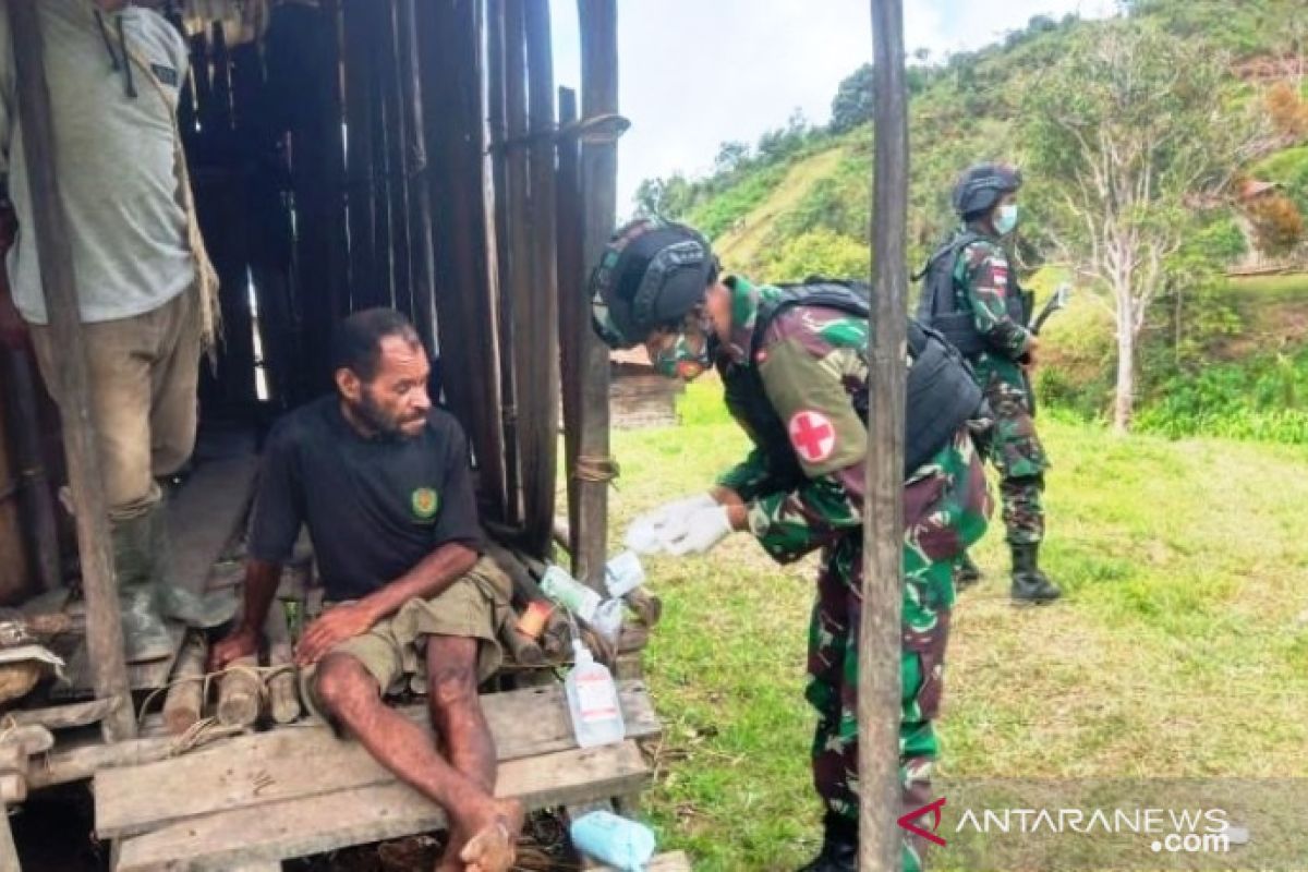 Layanan kesehatan gratis digelar Satgas TNI RI-PNG untuk warga OAP