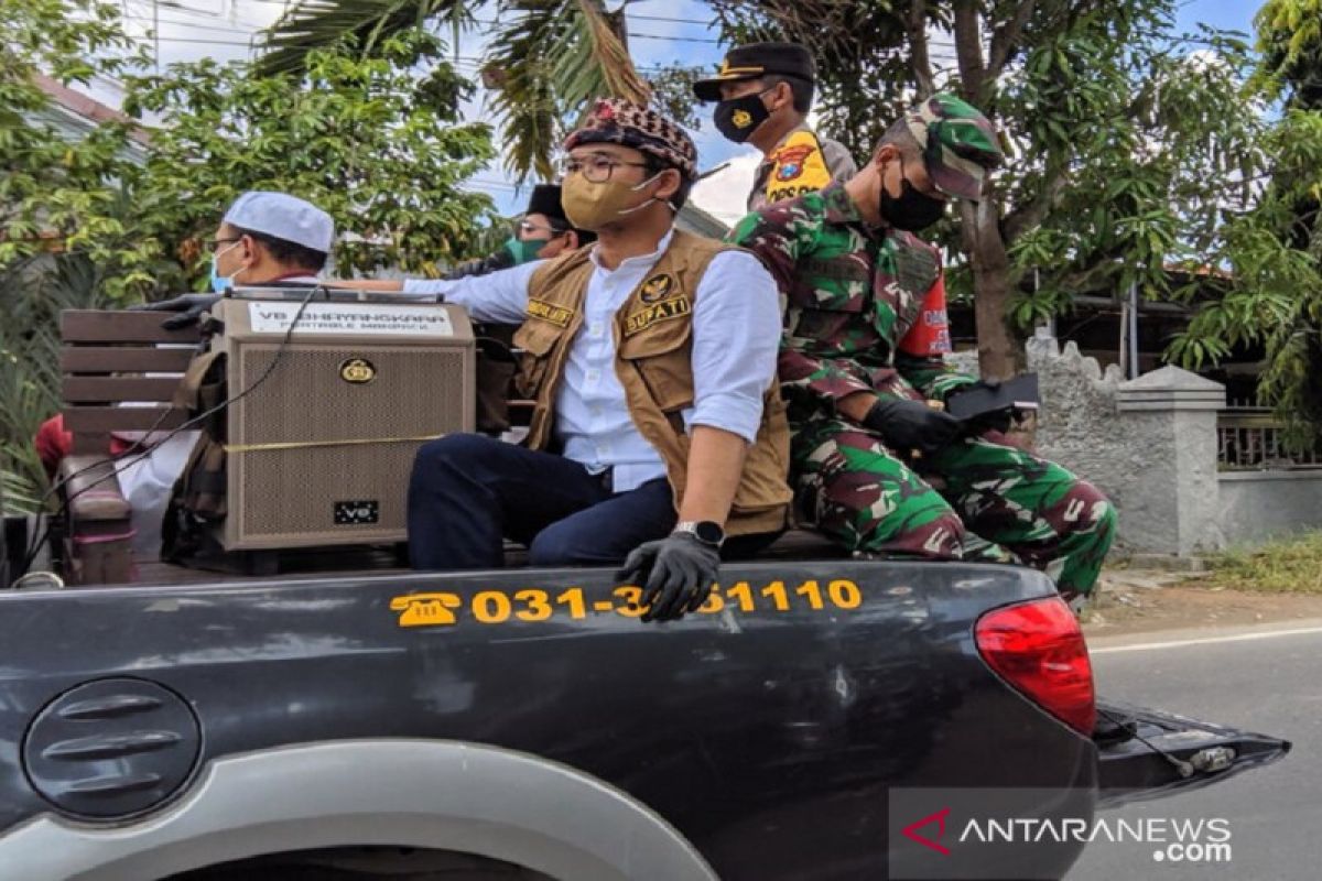 Bupati Bangkalan siaran keliling imbau warga terapkan protokol kesehatan