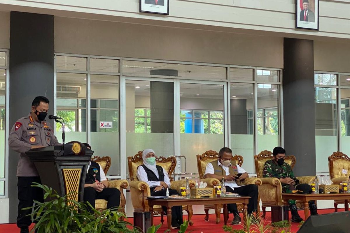 Kapolri perintahkan Polres Kediri bantu cegah kenaikan kasus COVID-19